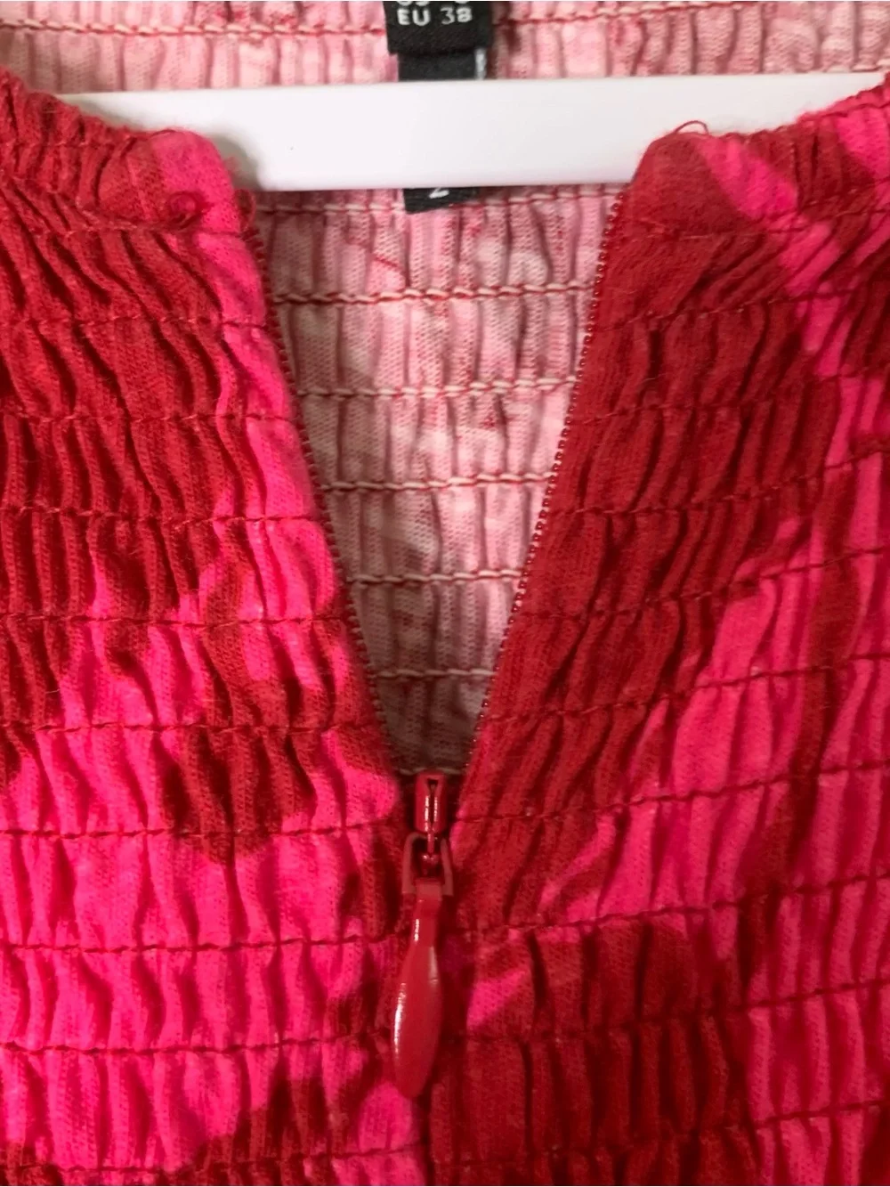 ME + EM Smocked Two Tone Tulip Printed Maxi Dress 6